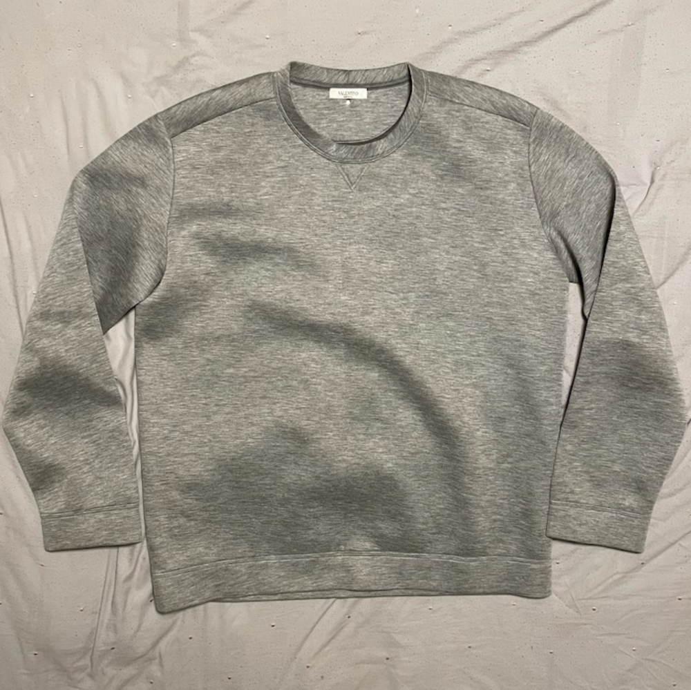 Valentino crewneck modal sweatshirt gray men's size LARGE